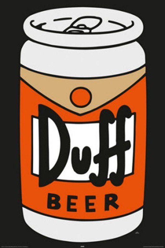 Homer Simpson Duff Beer Homer Simpson Duff Beer